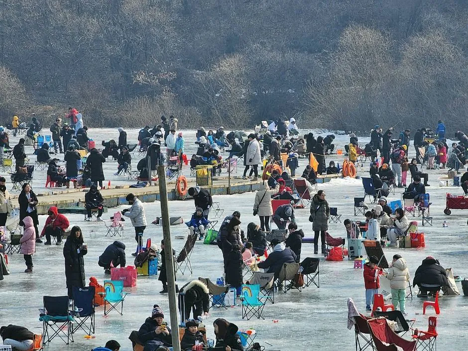 안성 동막골 빙어축제